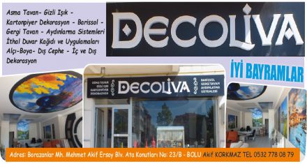 DECOLİVA MUTLU BAYRAMLAR DİLER