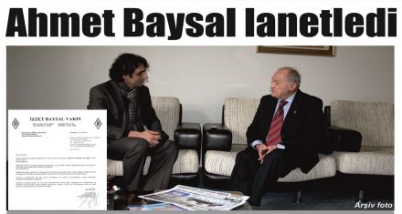 Ahmet Baysal lanetledi 