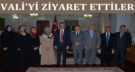 Vali yi ziyaret ettiler