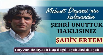ŞEHRİ UNUTTUK HAKLISINIZ!
