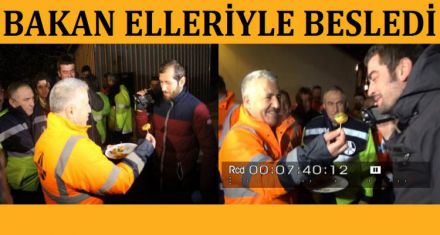 BAKAN ELİYLE BESLENDİLER