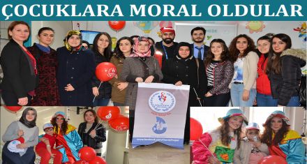Çocuklara moral oldular 