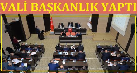 VALİ BAŞKANLIK YAPTI 