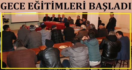 Gece eğitimleri başladı