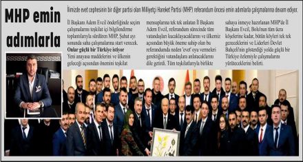 MHP emin adımlarla