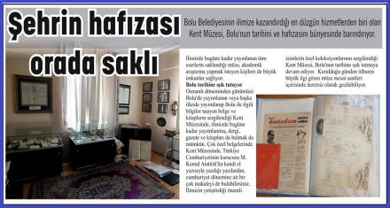 Şehrin hafızası orada saklı