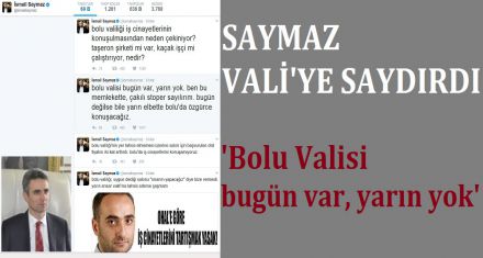 SAYMAZ VALİ YE SAYDIRDI