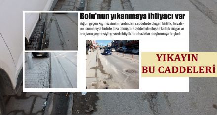Bolu'nun yıkanmaya ihtiyacı var