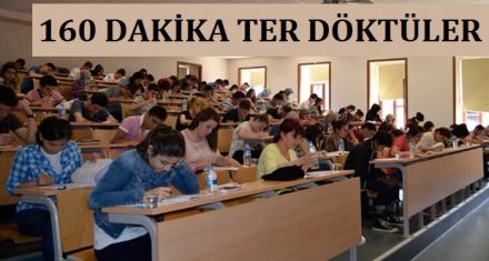 Öğrenciler 160 dakika ter döktü 