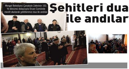 Şehitleri dua ile andılar