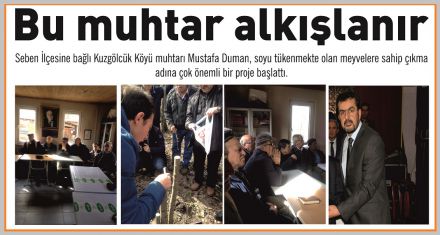 Bu muhtar alkışlanır