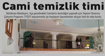 Cami temizlik timi 