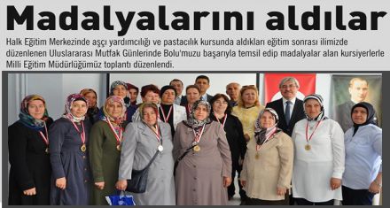 Madalyalarını aldılar