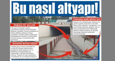 Bu nasıl altyapı!