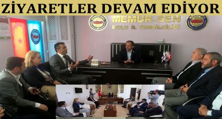 Teşekkür ziyaretleri devam ediyor