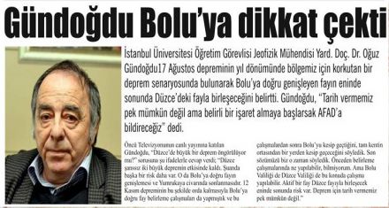 Gündoğdu Bolu'ya dikkat çekti 