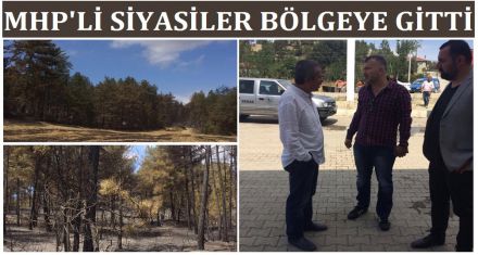 MHP'Lİ SİYASİLER BÖLGEYE GİTTİ
