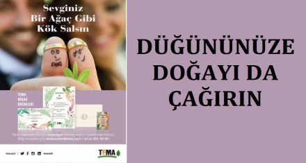 Düğününüze doğayı da çağırın