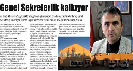 Genel Sekreterlik kalkıyor