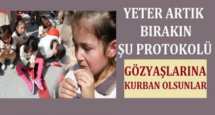 Şu törenlerden vaz geçin artık 