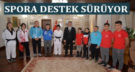 SPORA DESTEK SÜRÜYOR 