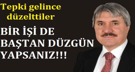 BİR İŞİ DE BAŞTAN DÜZGÜN YAPIN!