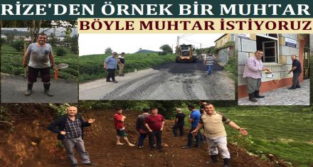 BÖYLE MUHTAR İSTİYORUZ