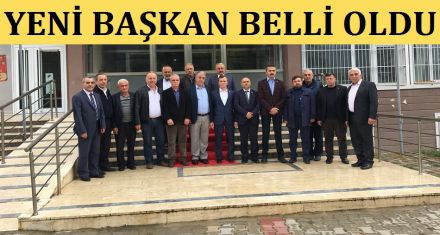 YENİ BAŞKAN BELLİ OLDU