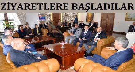 Merkez ilçe ziyaretlere başladı 
