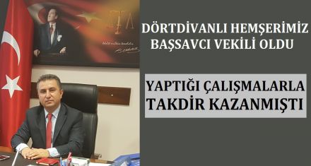 DİNÇ BAŞSAVCI VEKİLİ OLDU
