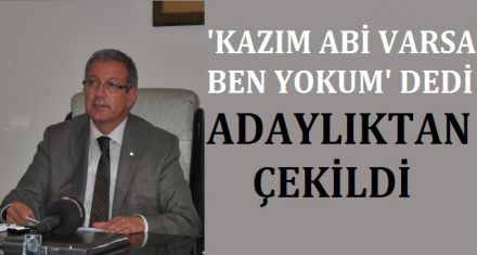 KAZIM ABİ VARSA BEN YOKUM DEDİ ÇEKİLDİ 