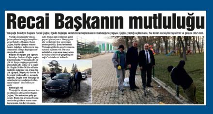 Recai Başkanın mutluluğu