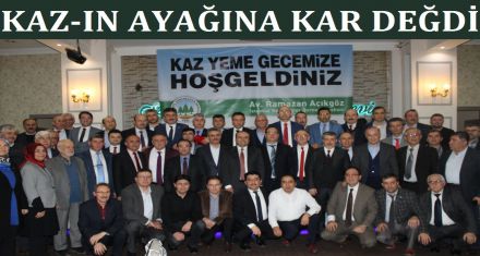 KAZIN AYAĞINA KAR DEĞDİ 