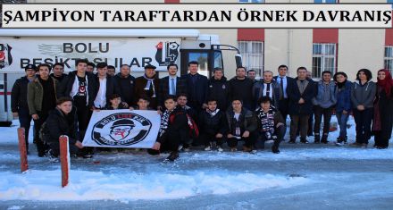 ŞAMPİYON TARAFTARDAN ÖRNEK DAVRANIŞ 