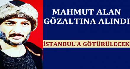 MAHMUT ALAN GÖZALTINA ALINDI 
