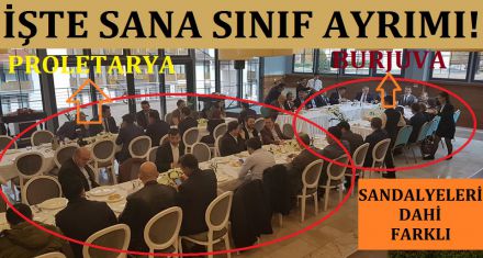 İŞTE SANA SINIF AYRIMI!