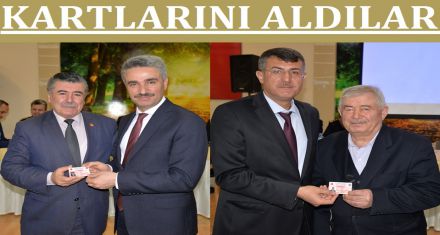 MUHTARLAR KARTLARINI ALDI