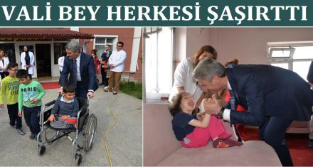 VALİ BEY HERKESİ ŞAŞIRTTI
