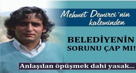 BELEDİYENİN SORUNU ÇAP MI?