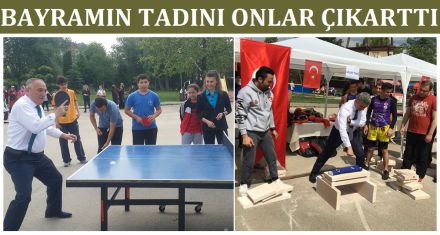 BAYRAMIN TADINI VALİ'YLE BAŞKAN ÇIKARTTI