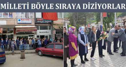 Milleti böyle sıraya diziyorlar