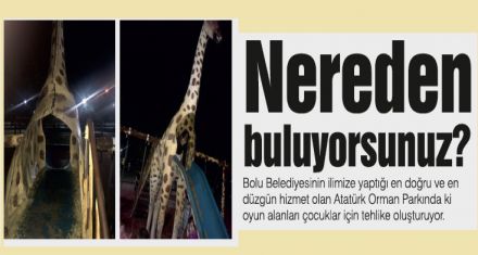 Nereden buluyorsunuz?