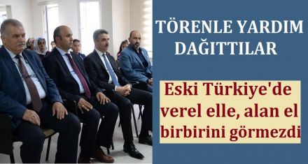 550 ÖĞRENCİYE YARDIM YARDIM DAĞITTILAR 