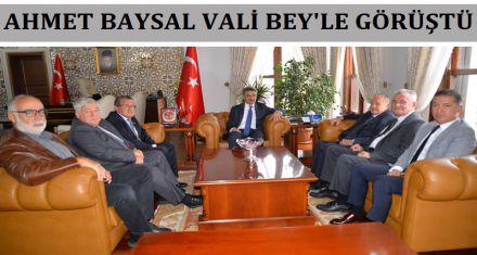 AHMET BAYSAL VALİ BEY'LE GÖRÜŞTÜ 
