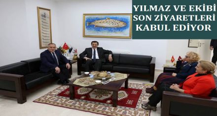 YILMAZ SON ZİYARETLERİ KABUL EDİYOR
