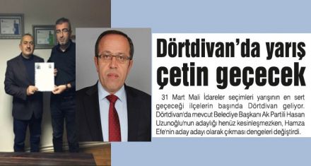 Dörtdivan'da yarış çetin geçecek