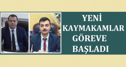 KAYMAKAMLAR GÖRE BAŞLADI