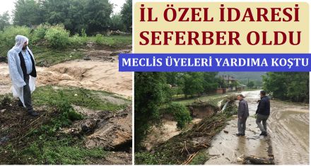 MECLİS ÜYELERİ YARDIMA KOŞTU