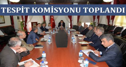 TESPİT KOMİSYONU OLUŞTURULDU 