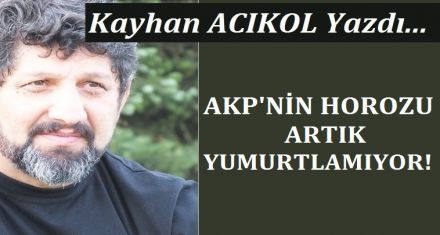 AKP ‘NİN HOROZU ARTIK YUMURUTLAMIYOR!